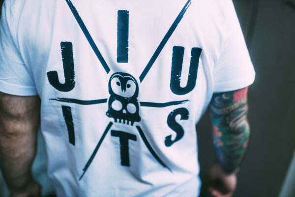 Polera blanca con mangas - BJJ - Imagen 2